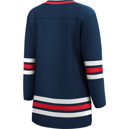 FANATICS WINNIPEG JETS WOMEN'S NAVY THIRD BREAKAWAY JERSEY