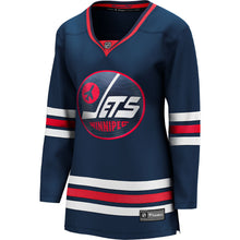 FANATICS WINNIPEG JETS WOMEN'S NAVY THIRD BREAKAWAY JERSEY