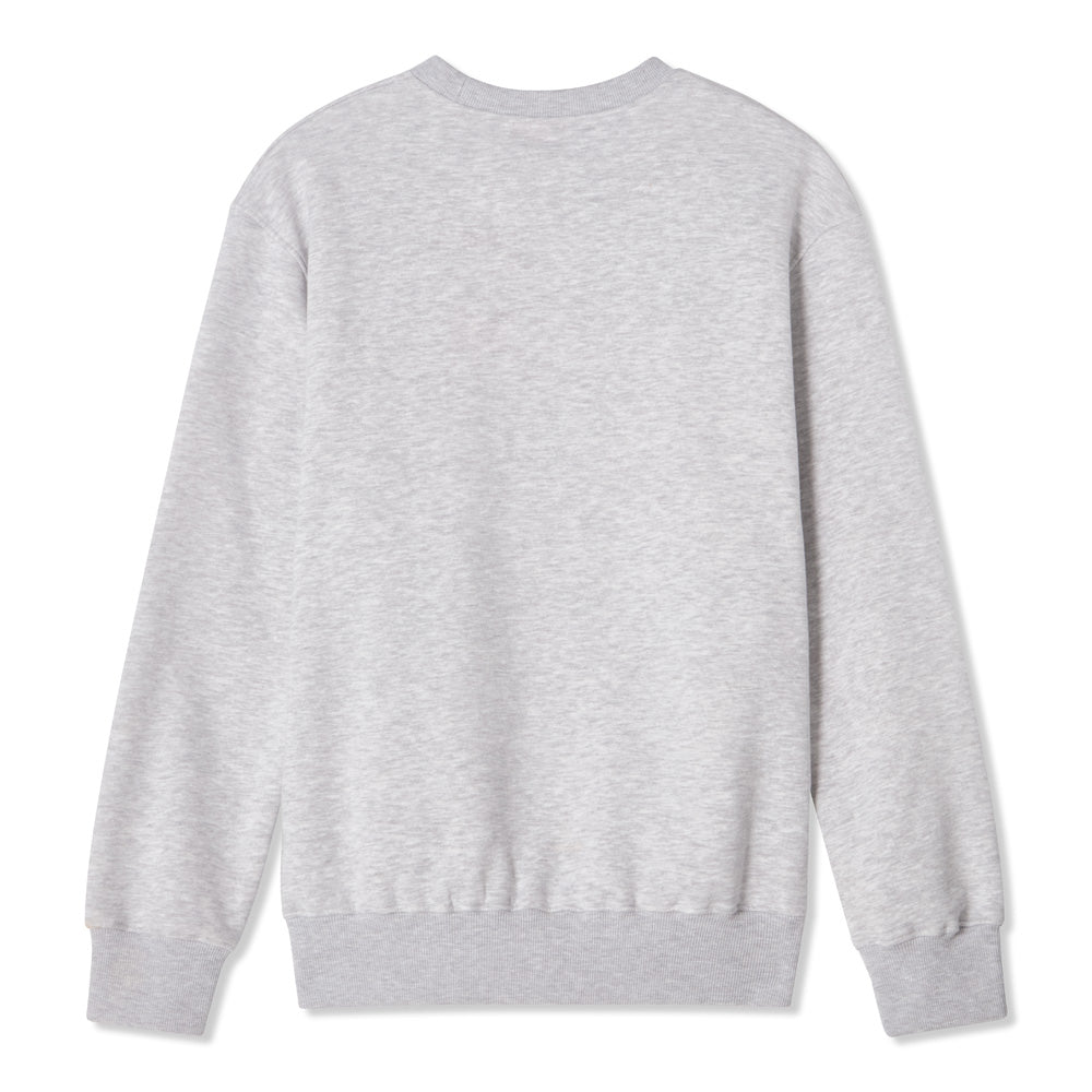 CCM Athleisure Youth Grey Fleece Crew Long Sleeve Shirt