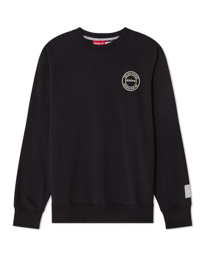 CCM We Are Hockey Adult Black Crewneck