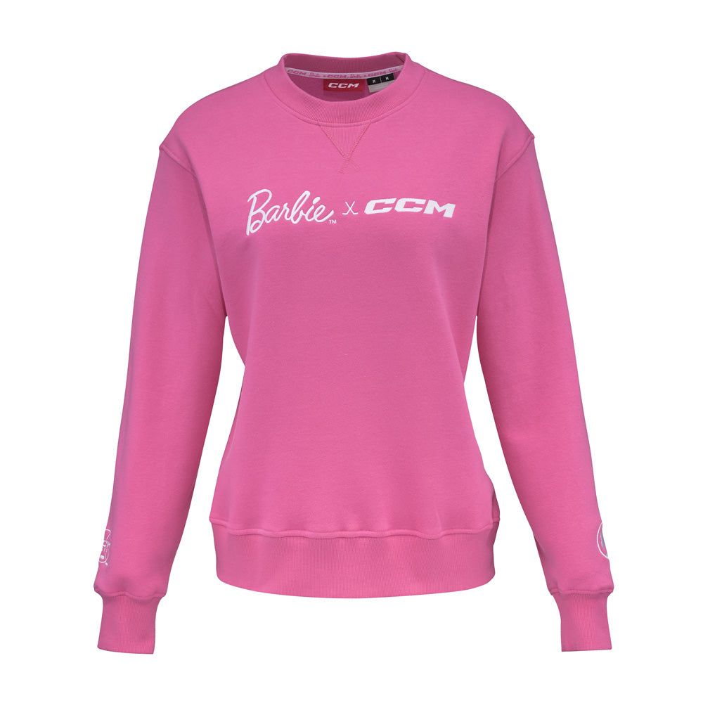 CCM Barbie Collection Adult Pink Crewneck Sweater
