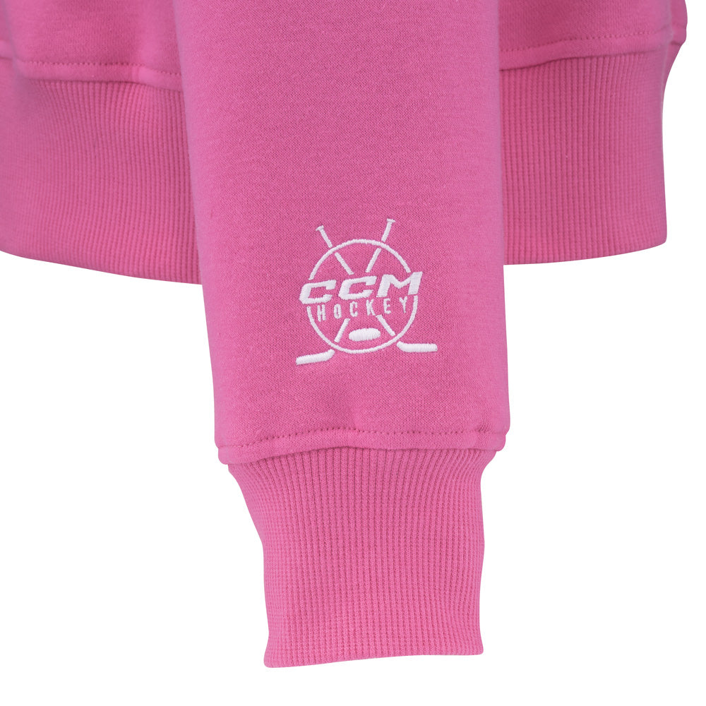 CCM Barbie Collection Youth Pink Crewneck Sweater
