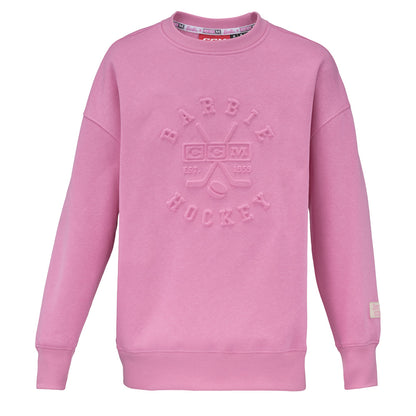 CCM X Barbie Youth Pink Crewneck