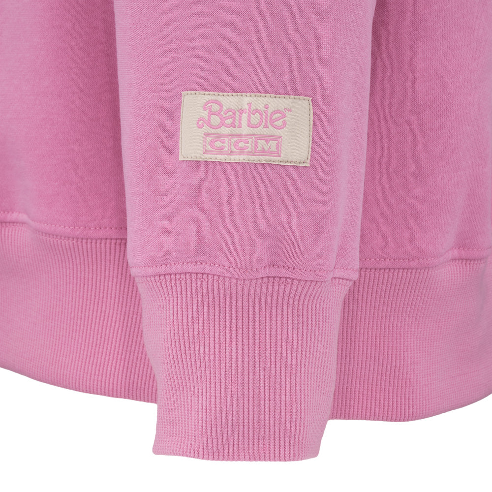 CCM X Barbie Youth Pink Crewneck