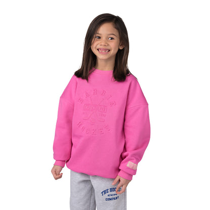 CCM X Barbie Youth Pink Crewneck