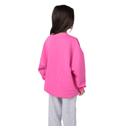 CCM X Barbie Youth Pink Crewneck