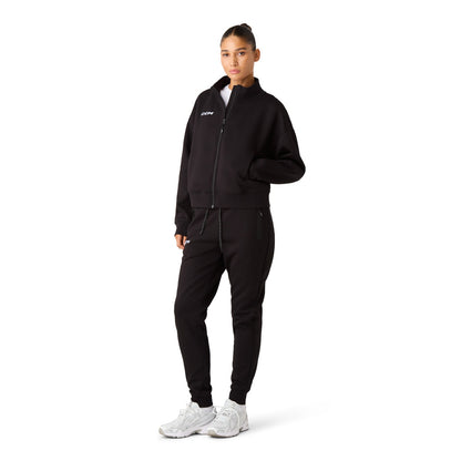CCM Tech Women's Black Full Zip Fleece Sweater