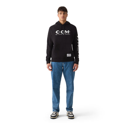 CCM 125 ANNIVERSARY ADULT BLACK HOODIE