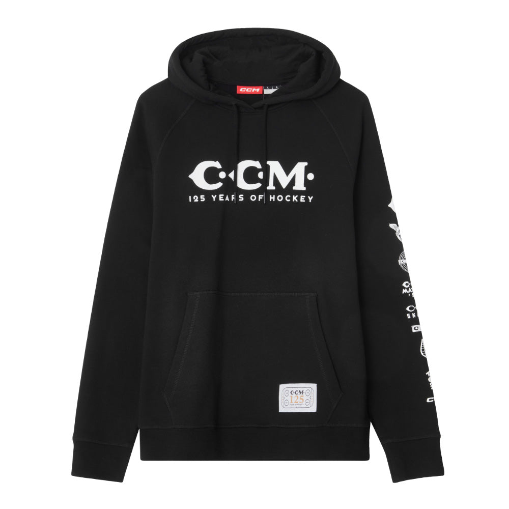 CCM 125 ANNIVERSARY ADULT BLACK HOODIE