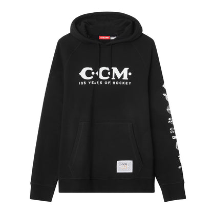 CCM 125 ANNIVERSARY ADULT BLACK HOODIE
