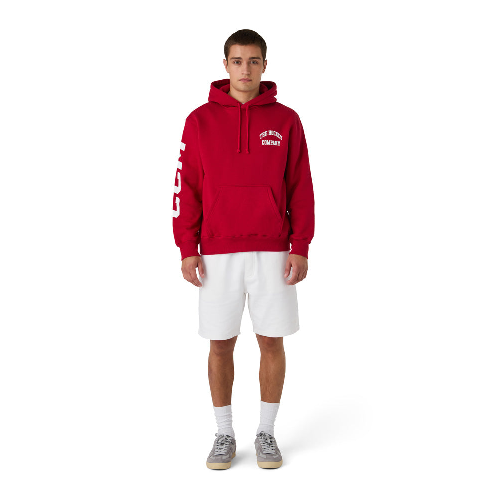 CCM Athleisure Men's Red Fleece Hoodie