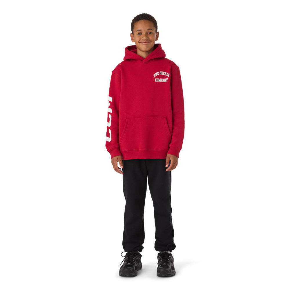 CCM Athleisure Youth Red Fleece Hoodie