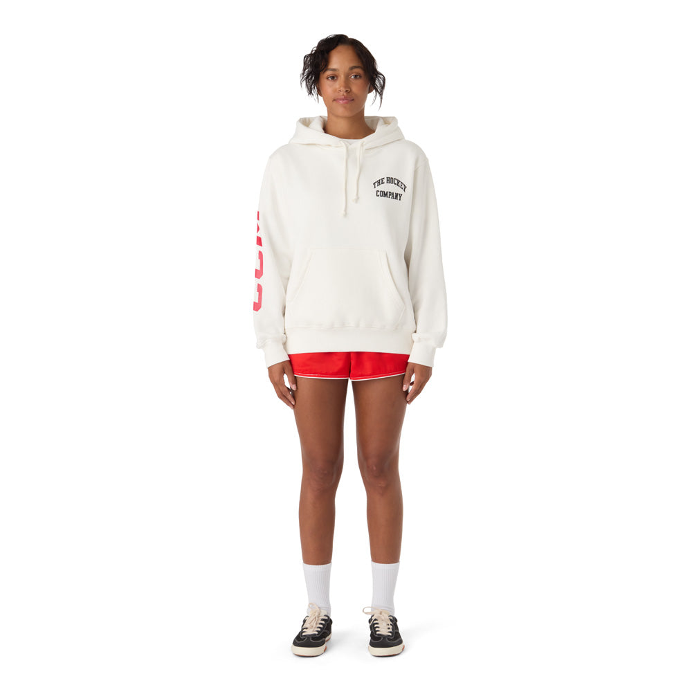 CCM Athleisure Women's White Fleece Hoodie