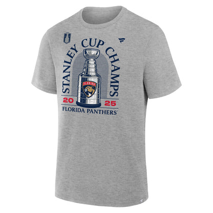FANATICS FLORIDA PANTHERS LOCKER ROOM 2025 STANLEY CUP CHAMPIONS T SHIRT