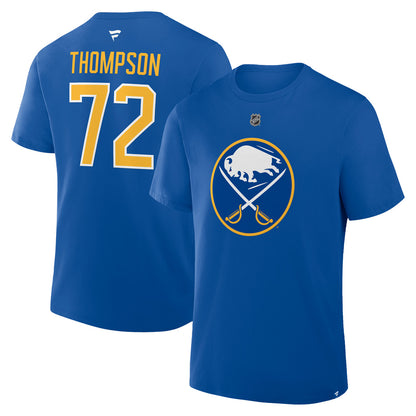 Fanatics Buffalo Sabres Tage Thompson Name And Number Blue T Shirt