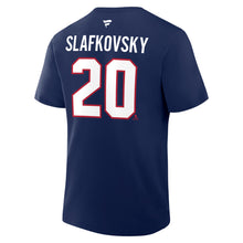Fanatics Montreal Canadiens Juraj Slafkovsky Name And Number Adult Navy T Shirt
