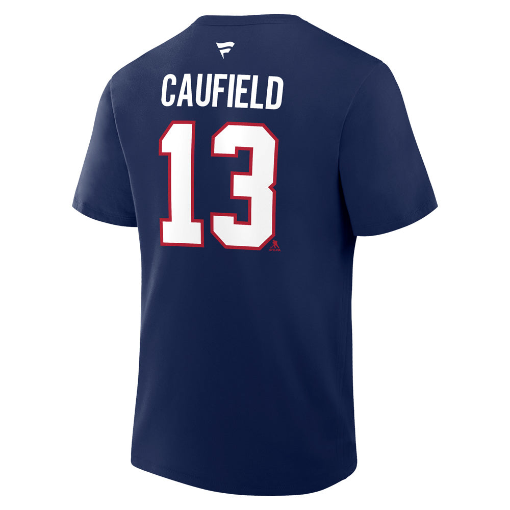 Fanatics Montreal Canadiens Cole Caufield Name And Number Adult Navy T Shirt