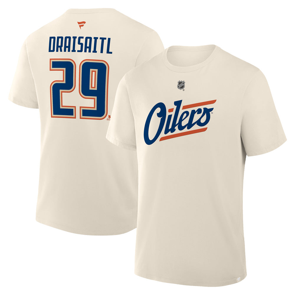 Edmonton Oilers Leon Draisaitl Name and Number Player T-Shirt