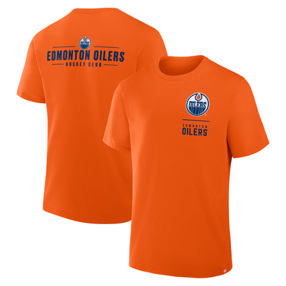 Edmonton Oilers Legacy Cotton Short Sleeve Orange T-Shirt