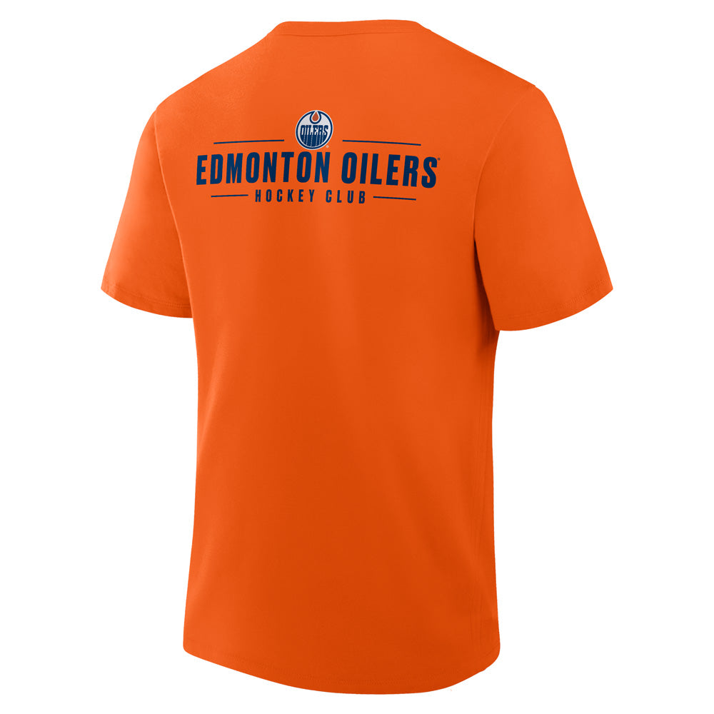 Edmonton Oilers Legacy Cotton Short Sleeve Orange T-Shirt