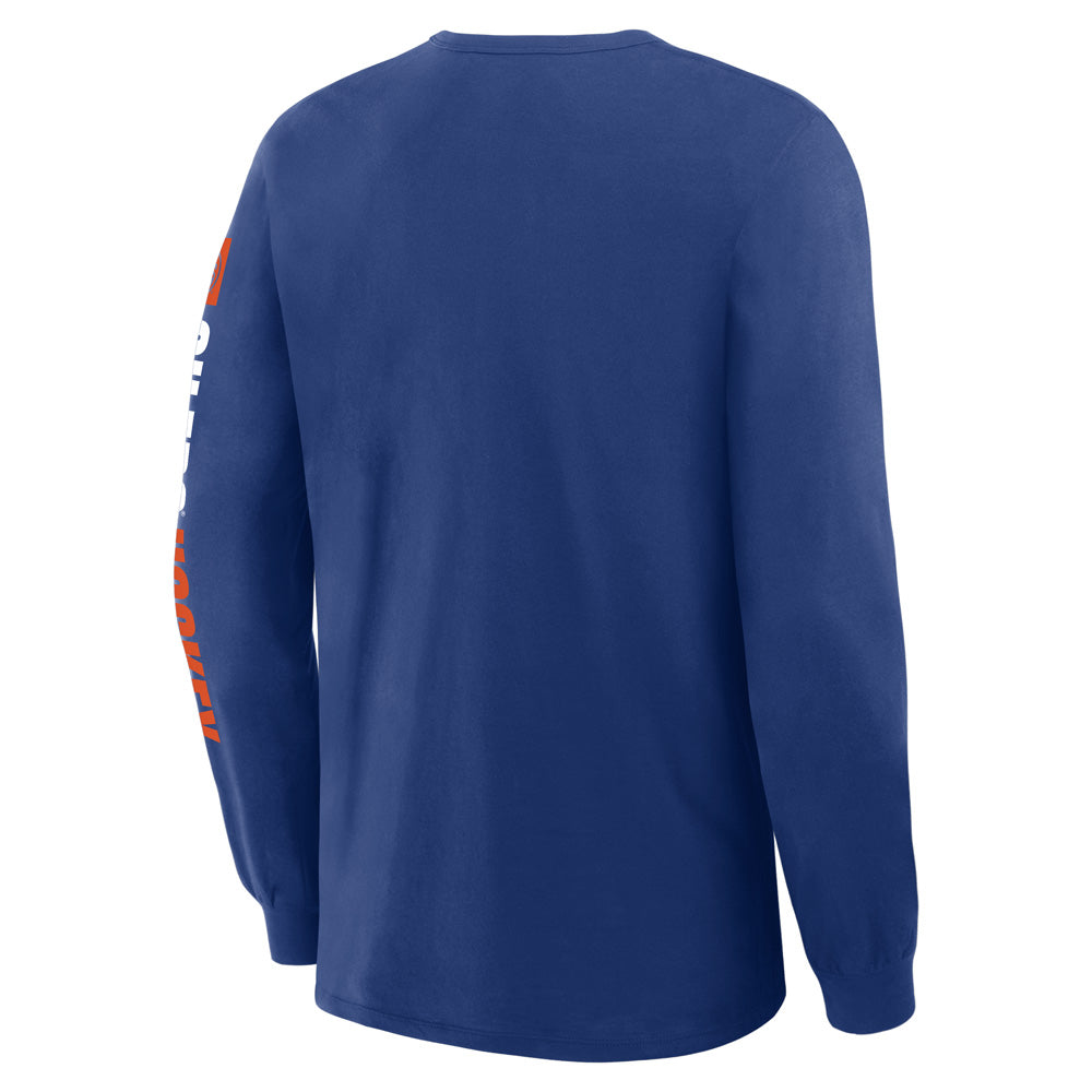 Edmonton Oilers Goal Crease Long Sleeve T-Shirt