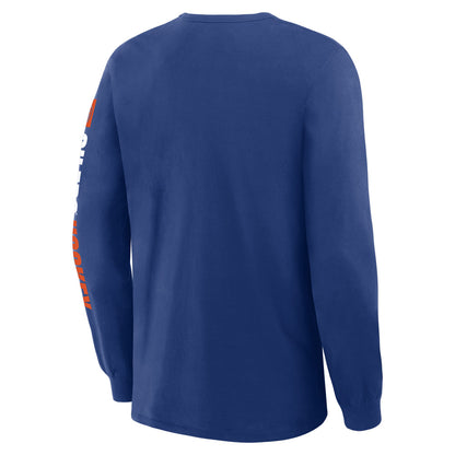 Edmonton Oilers Goal Crease Long Sleeve T-Shirt