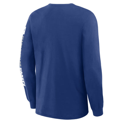 Fanatics Toronto Maple Leafs Goal Crease Blue Long Sleeve Shirt