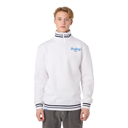 CCM Stripe Collection Men's Quarter Zip Sweater
