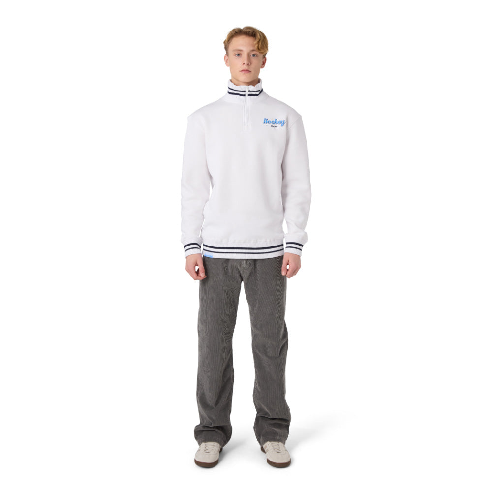 CCM Stripe Collection Men's Quarter Zip Sweater
