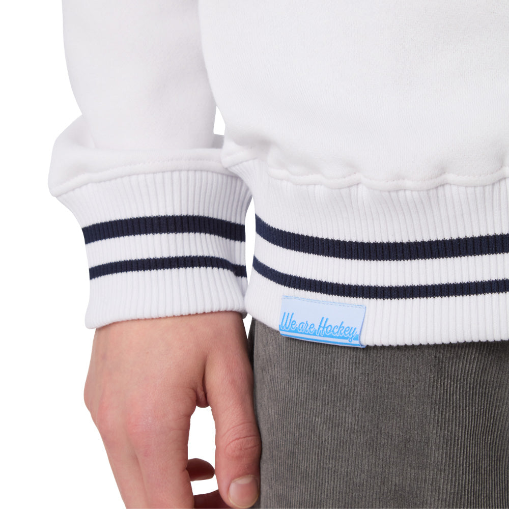 CCM Stripe Collection Men's Quarter Zip Sweater