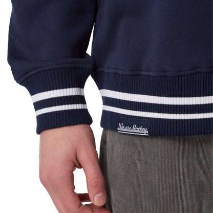 CCM Stripe Collection Men's Quarter Zip Sweater