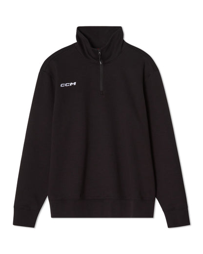 CCM Adult Black Tech Fleece 1/4 Zip