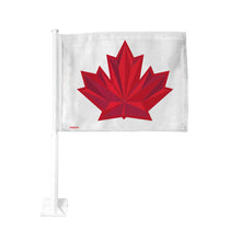 Canada Double Sided White Car Flag