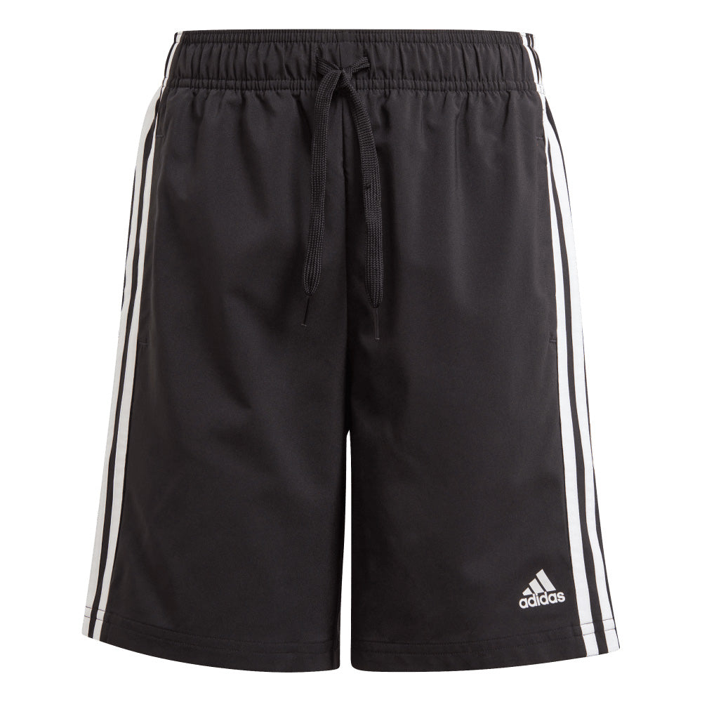ADIDAS 3S KIDS WOVEN BLACK/WHITE SHORTS