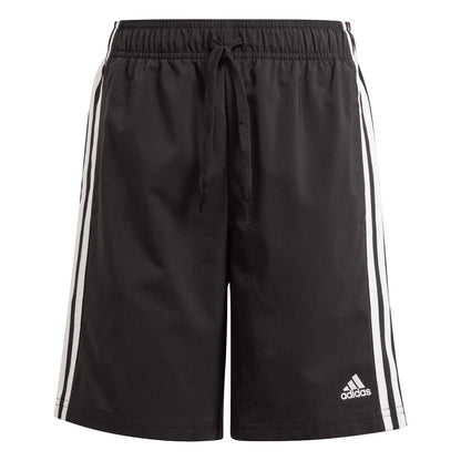 ADIDAS 3S KIDS WOVEN BLACK/WHITE SHORTS