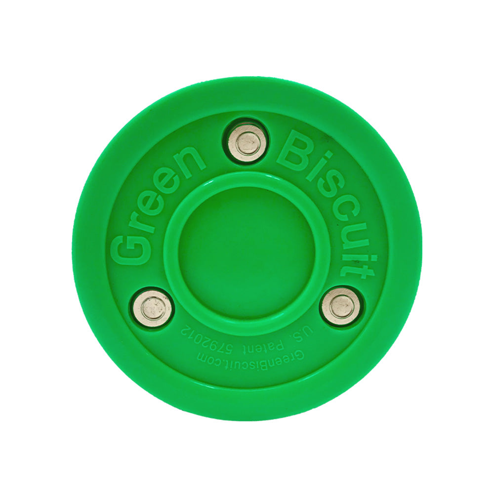 GREEN BISCUIT TRAINING HOCKEY PUCK