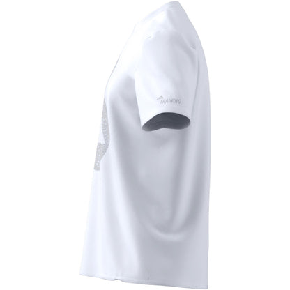 ADIDAS KETTLEBELL LOGO WHITE T SHIRT