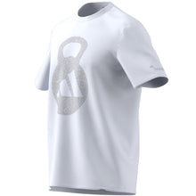 ADIDAS KETTLEBELL LOGO WHITE T SHIRT