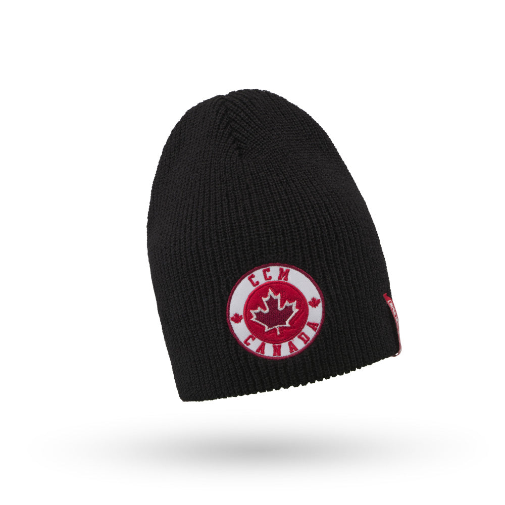 CCM Country Collection Canada Black Knit Beanie