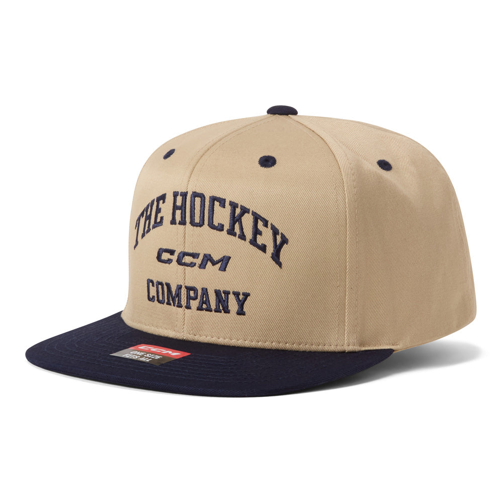 CCM Athleisure Flat Oat Milk Snapback Hat