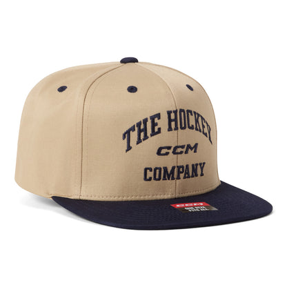 CCM Athleisure Flat Oat Milk Snapback Hat