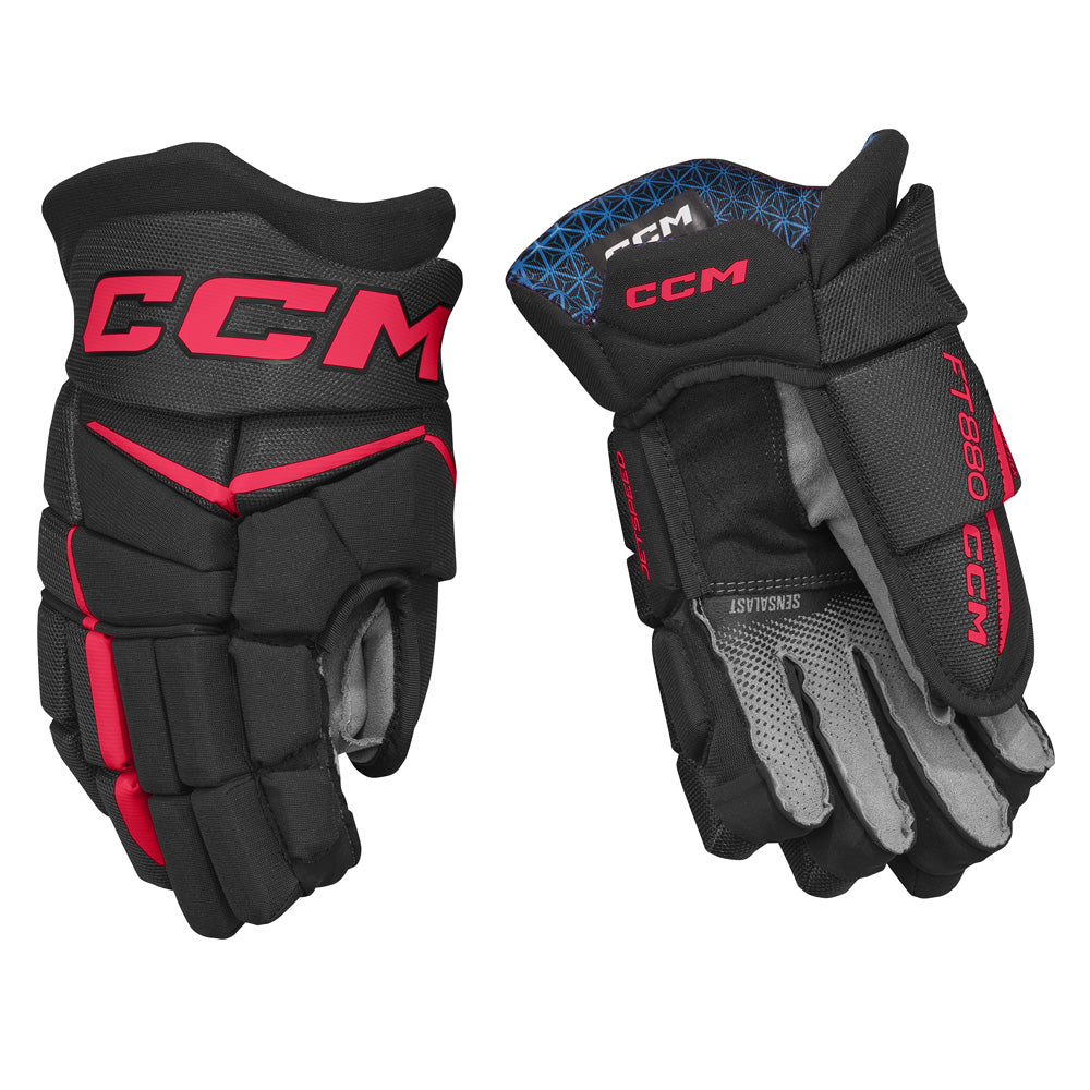 CCM JETSPEED FT880 JUNIOR HOCKEY GLOVES