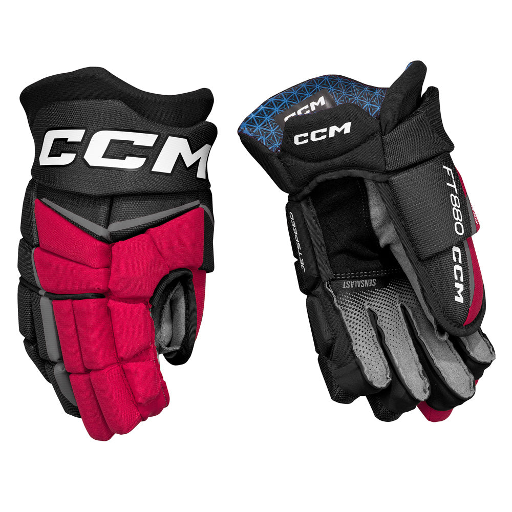 CCM JETSPEED FT880 JUNIOR HOCKEY GLOVES