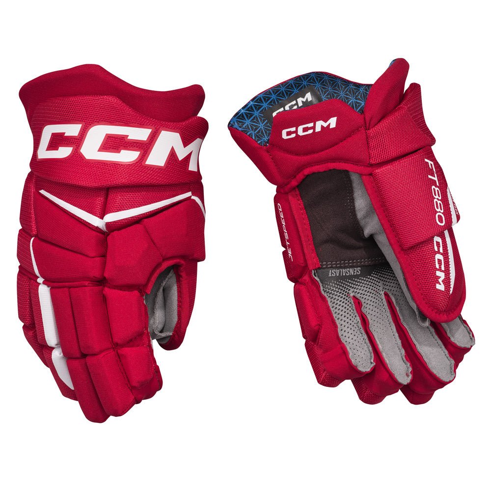 CCM JETSPEED FT880 JUNIOR HOCKEY GLOVES