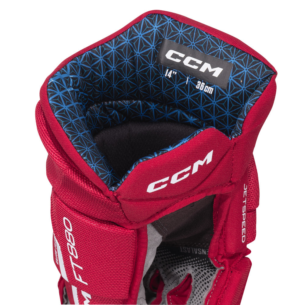 CCM JETSPEED FT880 JUNIOR HOCKEY GLOVES
