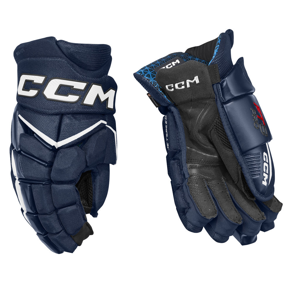 CCM JETSPEED FT8 PRO JUNIOR HOCKEY GLOVES