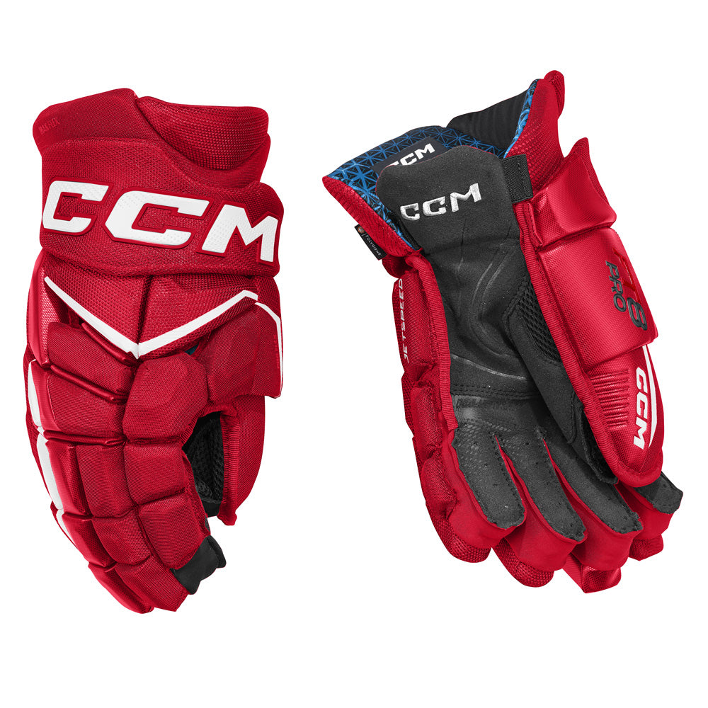CCM JETSPEED FT8 PRO SENIOR HOCKEY GLOVES
