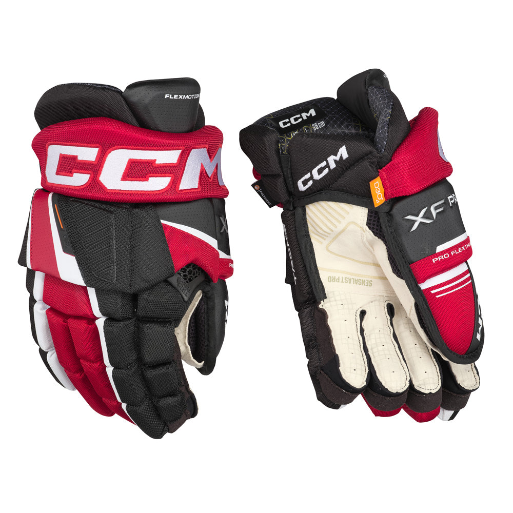 CCM TACKS XF PRO JUNIOR HOCKEY GLOVES