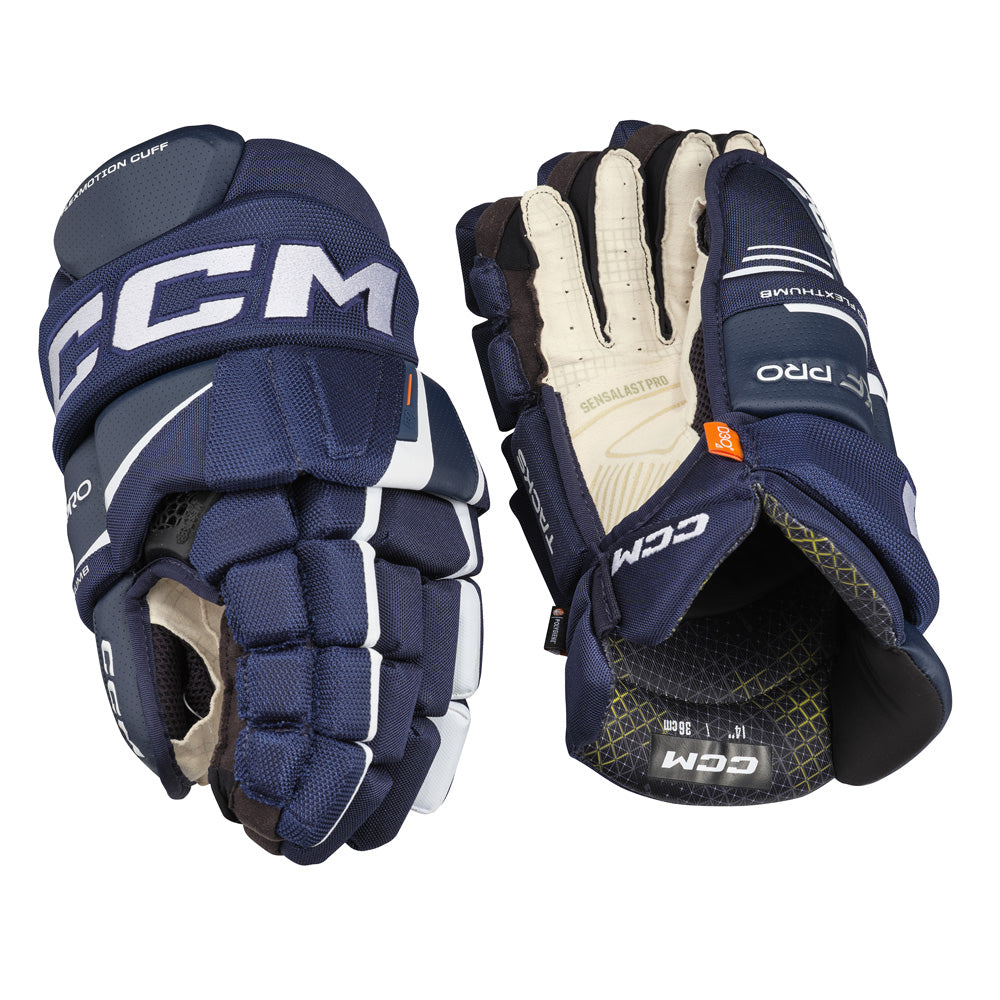 CCM TACKS XF PRO JUNIOR HOCKEY GLOVES