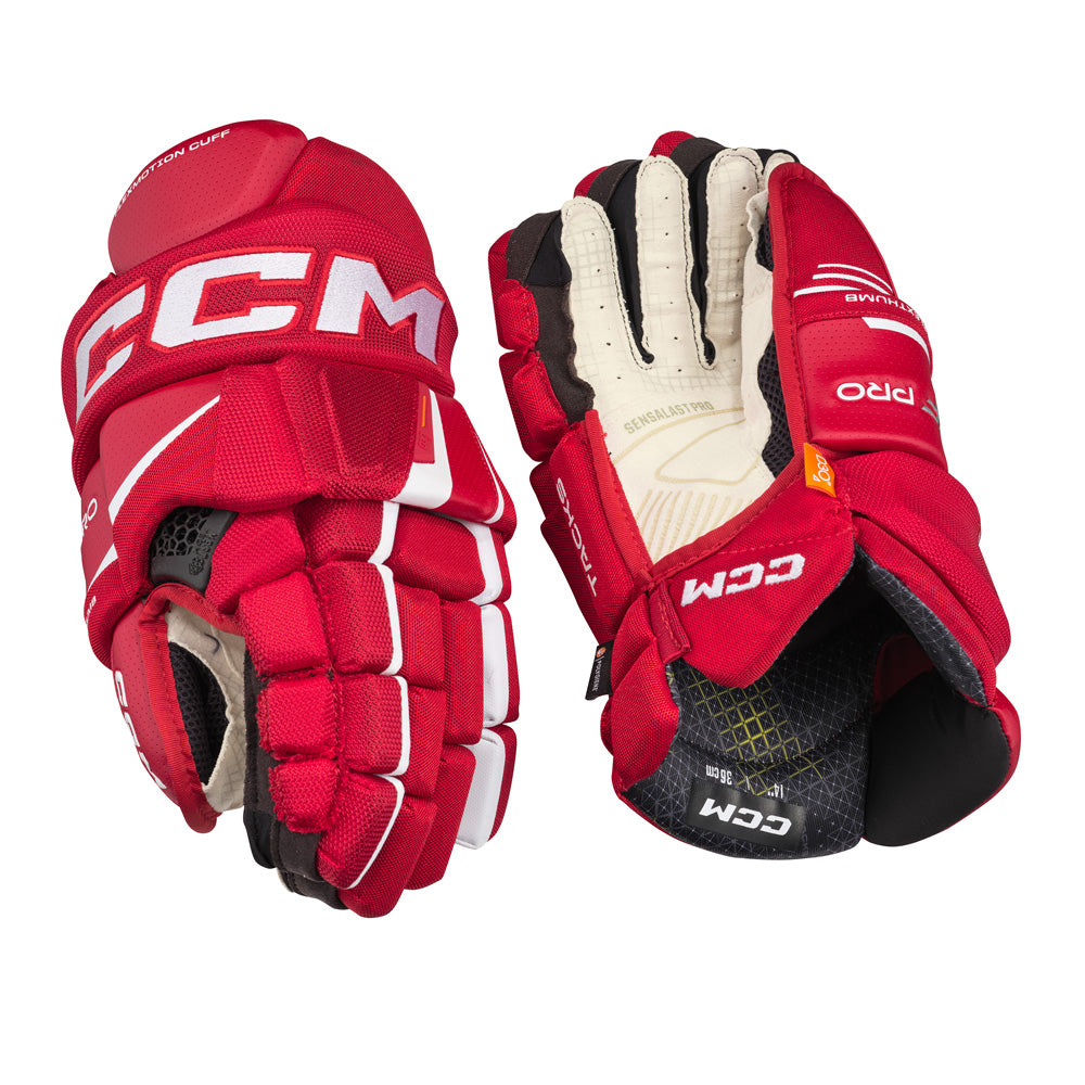 CCM TACKS XF PRO SENIOR HOCKEY GLOVES